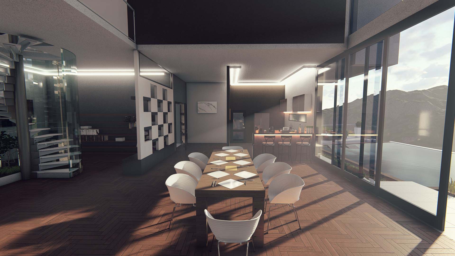 intérieur 3D salle à manger madagascar by trano 3D